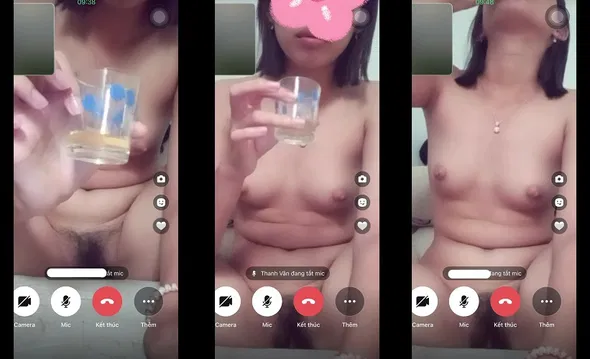 Dụ bé sinh viên chat sex đái ra ly rồi bắt em uống luôn